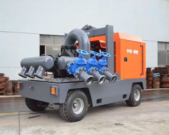 hand-push small mobile pump truck